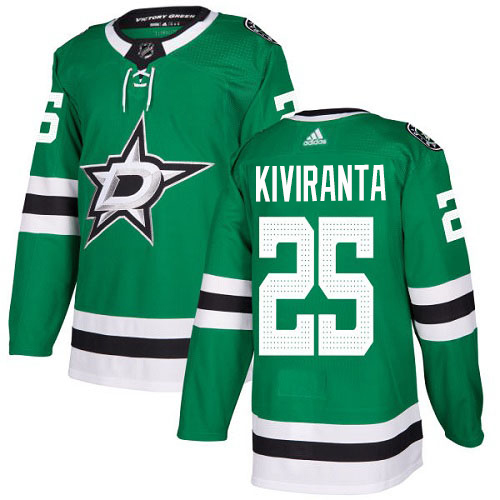 Adidas Dallas Stars #25 Joel Kiviranta Green Home Authentic Youth Stitched NHL Jersey->youth nhl jersey->Youth Jersey
